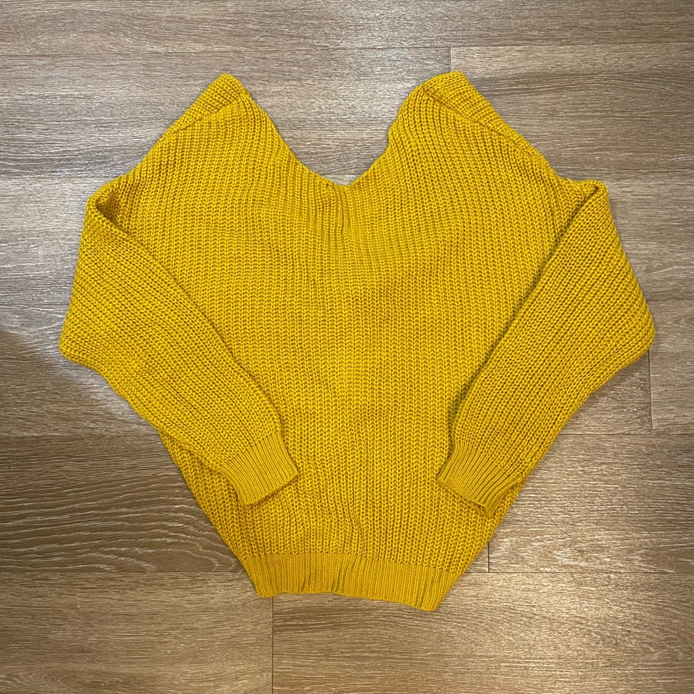 PLT Twist Back Sweater